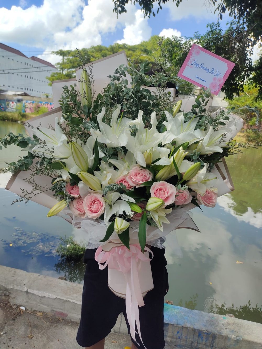 Korean Style Pastel Hand Bouquet - 001