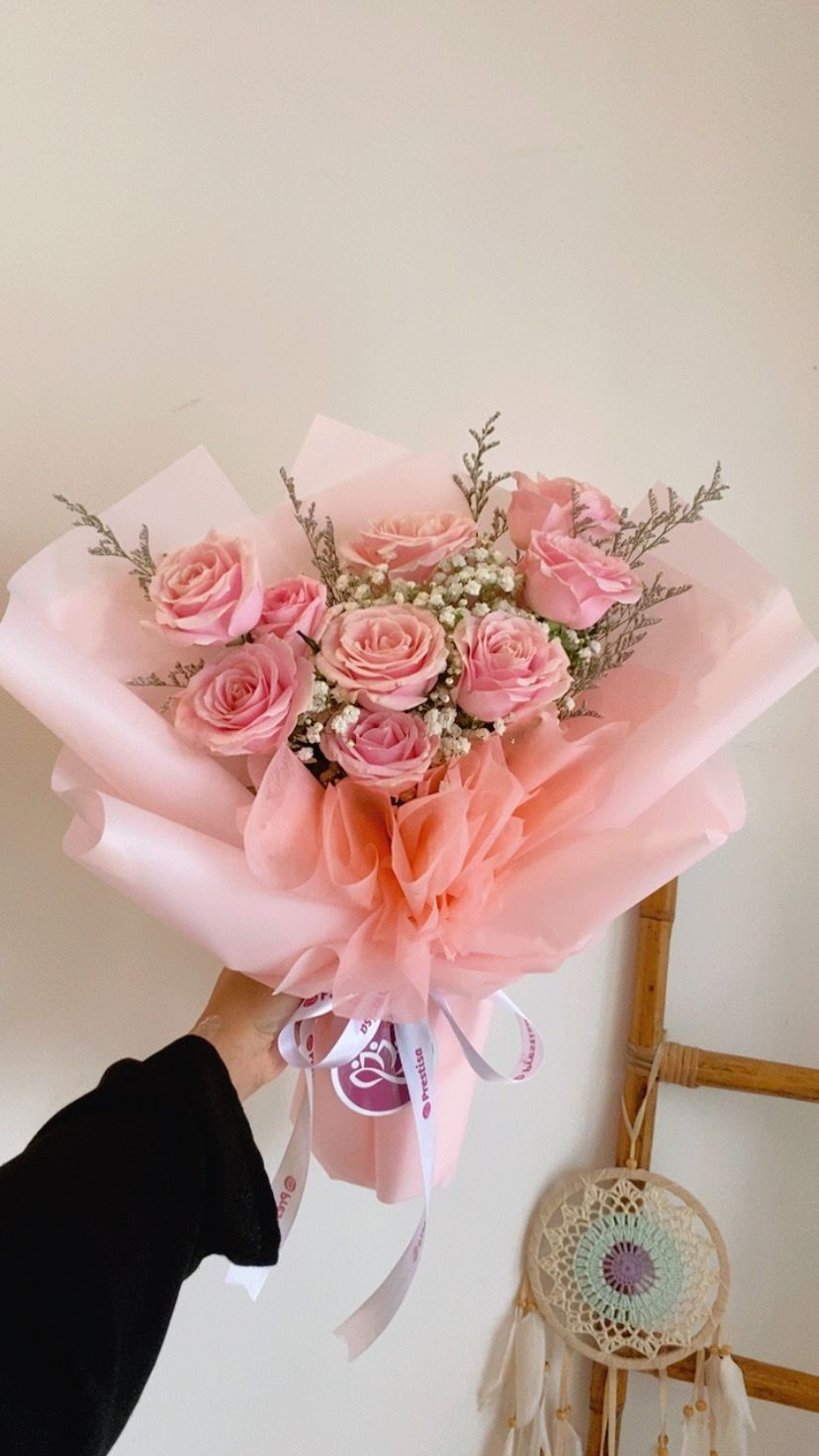 Korean Style Pastel Hand Bouquet - 003